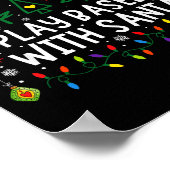 Most Likely To Play Baseball With Santa Matching C ポスター (角)