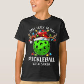 Most Likely To Play Ckleball With Santa Christmas  Tシャツ (正面)