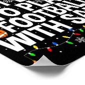 Most Likely To Play Football With Santa Christmas ポスター (角)