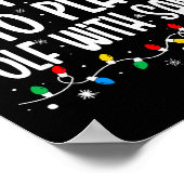 Most Likely To Play Golf With Santa Funny Family C ポスター (角)