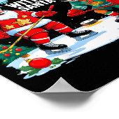 Most Likely To Play Hockey With Santa Christmas  ポスター (角)