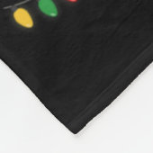 Most Likely To Play Ice Hockey With Santa Family C フリースブランケット (角)