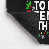 Most Likely To Play Tennis With Santa Funny Christ マウスパッド (コーナー)