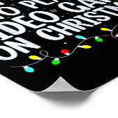 Most Likely To Play Video Game On Christmas Santa  ポスター (角)