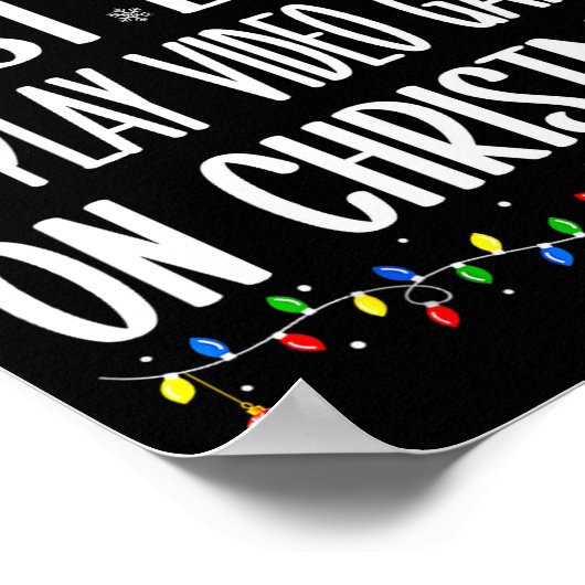 Most Likely To Play Video Games On Christmas Funny ポスター (角)