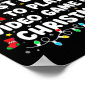Most Likely To Play Video Games On Christmas Funny ポスター (角)