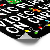 Most Likely To Play Video Games Xmas Family Matchi ポスター (角)