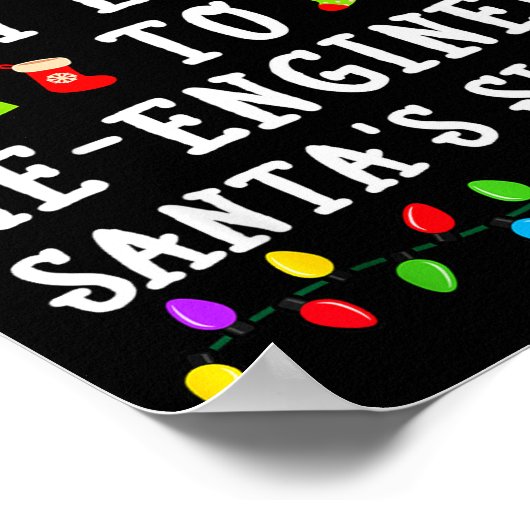 Most Likely To Re-engineer Santa's Sleigh Christma ポスター (角)