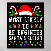 Most Likely To Re-engineer Santa's Sleigh Christma ポスター (正面)