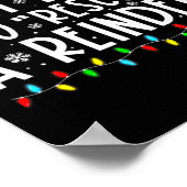 Most Likely To Rescue A Reindeer Funny Family Chri ポスター (角)