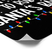 Most Likely To Rub Santa's Back Christmas Matching ポスター (角)