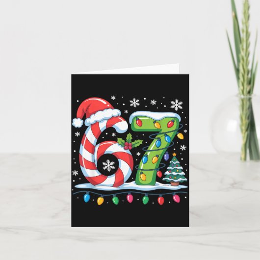 Most Likely To Say 67 Christmas Matching 7 6 Famil カード (正面)