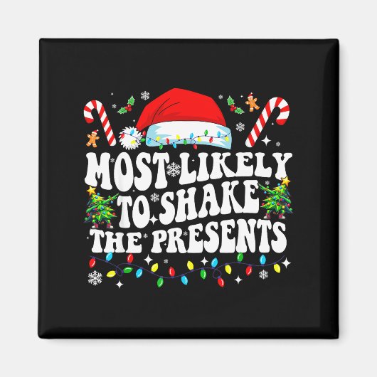 Most Likely To Shake The Funny Matching Family  マグネット (正面)