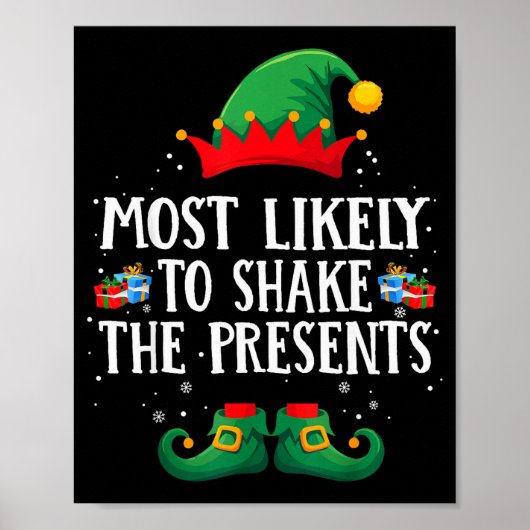 Most Likely To Shake The Matching Christmas Elf  ポスター (正面)
