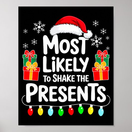 Most Likely To Shake The Shirt Family Christmas  ポスター (正面)