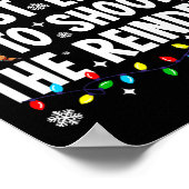 Most Likely To Shoot The Reindeer Funny Matching C ポスター (角)