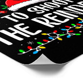 Most Likely To Shoot The Reindeer Funny Matching C ポスター (角)