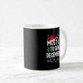 Most Likely To Shop On December 24th Matching Chri コーヒーマグカップ (正面右)