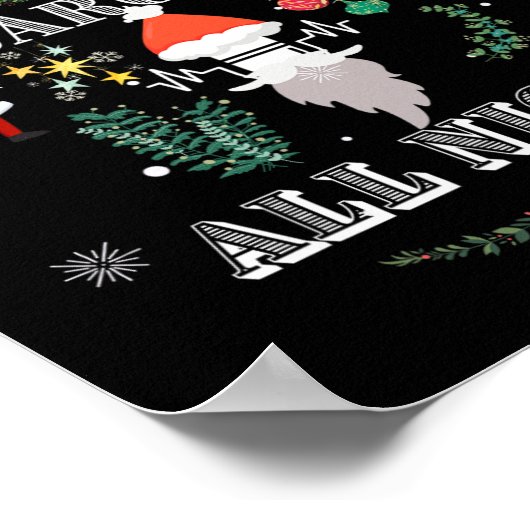 Most Likely To Sing Carols All Night Western Funny ポスター (角)