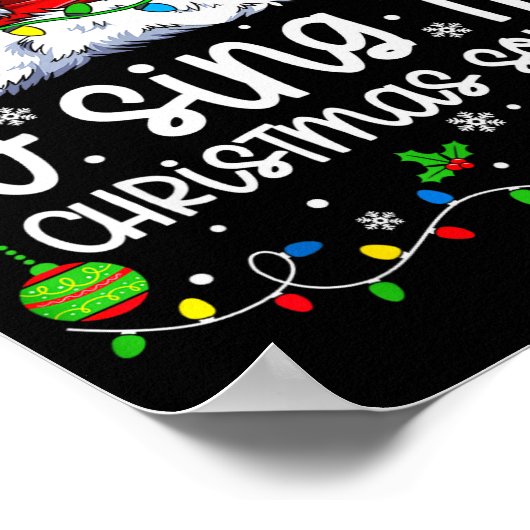 Most Likely To Sing The Christmas Songs Matching C ポスター (角)