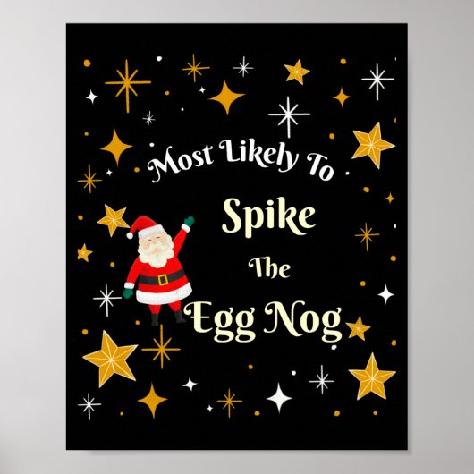 Most Likely To Ske The Egg Nog ポスター (正面)