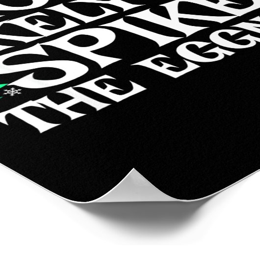 Most Likely To Ske The Eggnog Funny Matching Chris ポスター (角)