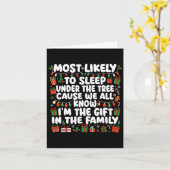 Most Likely To Sleep Under The Tree Cause We All K カード (黄色い花)