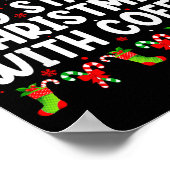 Most Likely To Start Christmas With Coffee Family  ポスター (角)