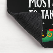 Most Likely To Take A Nap Matching Christmas Elf マウスパッド (コーナー)