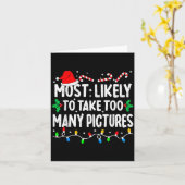 Most Likely To Take Too Many Ctures Matching Chris カード (黄色い花)