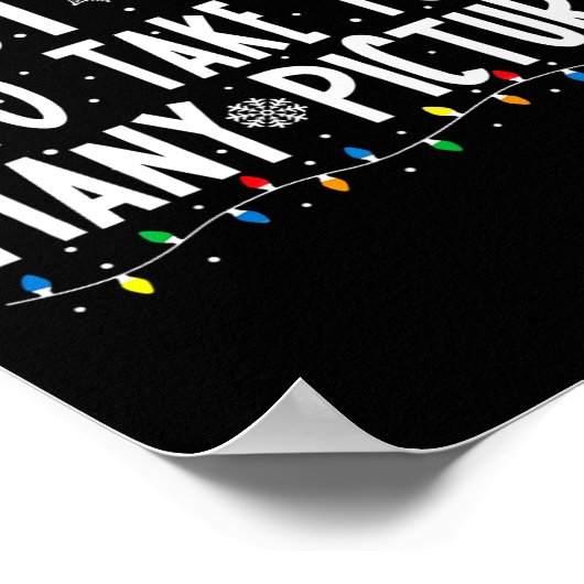 Most Likely To Take Too Many Pictures Funny Christ ポスター (角)