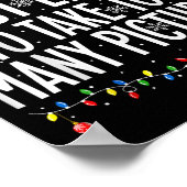 Most Likely To Take Too Many Pictures Xmas Family  ポスター (角)