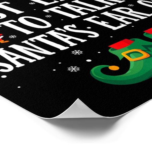 Most Likely To Talk Santa's Ear Off Matching Chris ポスター (角)