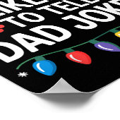 Most Likely To Tell Dad Jokes Funny Christmas  ポスター (角)