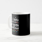 Most Likely To The Gym On Christmas Workout Matchi コーヒーマグカップ (正面左)