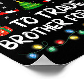 Most Likely To Trade Brother For Family Christmas  ポスター (角)