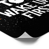 Most Likely To Wake Up First Funny Christmas Famil ポスター (角)