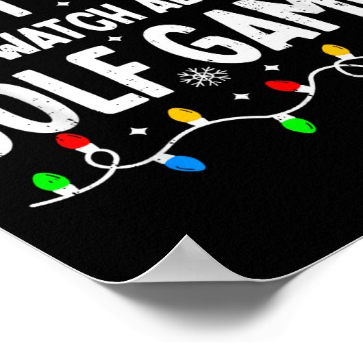 Most Likely To Watch All Golf Games Funny Matching ポスター (角)