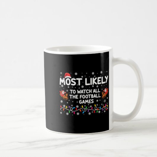 Most Likely To Watch All The Football Games _1 コーヒーマグカップ (右)