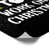 Most Likely To Work On Christmas Funny Xmas Matchi ポスター (角)
