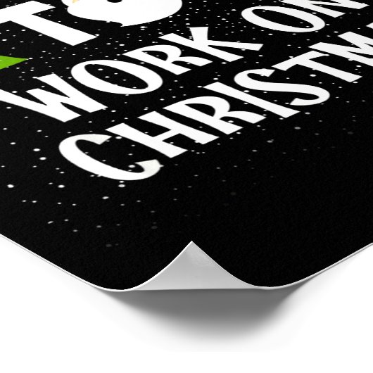 Most Likely To Work On Christmas Funny Xmas Matchi ポスター (角)