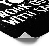 Most Likely To Work Out With Santa Family Christma ポスター (角)