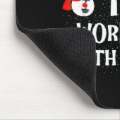 Most Likely To Work Out With Santa Family Christma マウスパッド (コーナー)