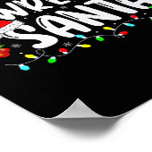 Most Likely To Wrestle Santa Matching Christmas Wr ポスター (角)