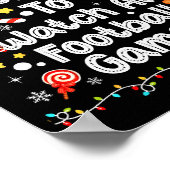 Most Likely Watch All Football Games Family Christ ポスター (角)