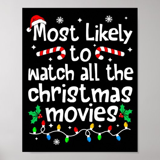 Most Likely Watch All The C-hristmas Movies Matchi ポスター (正面)