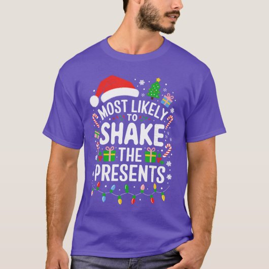 Most Likelyo Shakehe Presents Family Christmas gir Tシャツ (正面)