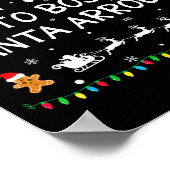 Most Likelyto Boss Santa Around Funny Family Chris ポスター (角)