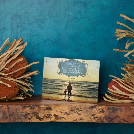 Most Precious Gift Parents Can Give フォトプラーク (側面)