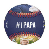 Most Valuable Papa MVPカスタム2枚フォトモノグラム 野球ボール (正面)